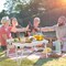 Compact Folding Camping Table with Storage Bag and Waterproof Desktop - 37" x 27" x 19" (L x W x H)